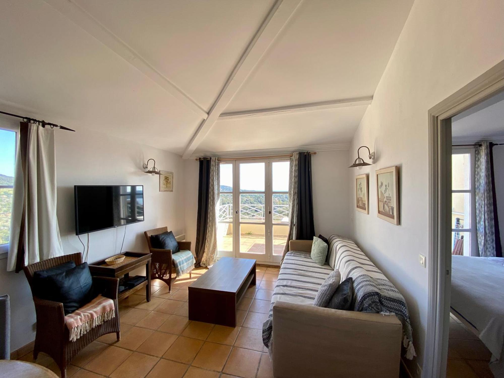 Apartamento Les Restanques, Bastides Vue Golfe Saint Tropez Grimaud Exterior foto